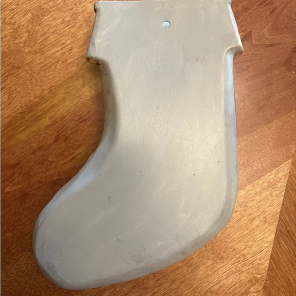Ceramic Christmas stocking planter - Picture 2 of 4